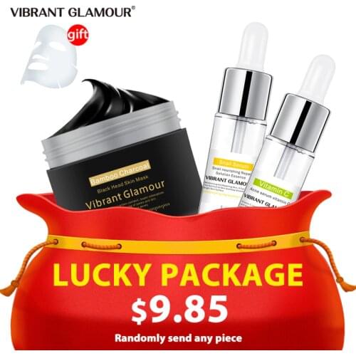 VIBRANT GLAMOUR Lucky Package 3pcs Remove Blackhead Set Moisturizing Clean Firm Anti-Aging Large Pores Skin Care Set
