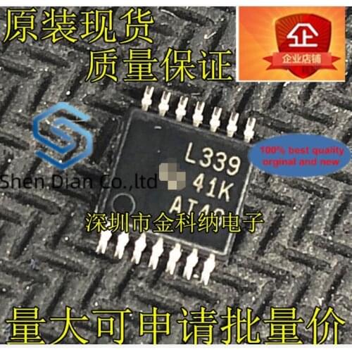 10pcs 100% orginal new in stock LM339PWR printed silk L339 TSSOP-14 high-precision voltage comparator chip