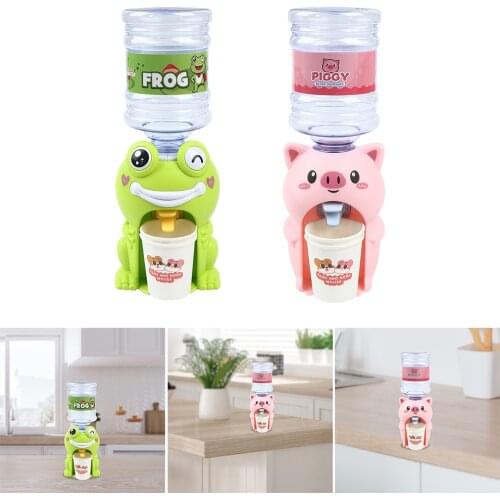 2pcs Cartoon Water Dispenser Toy Kitchen Life Scene Pretend Play Toy Gifts