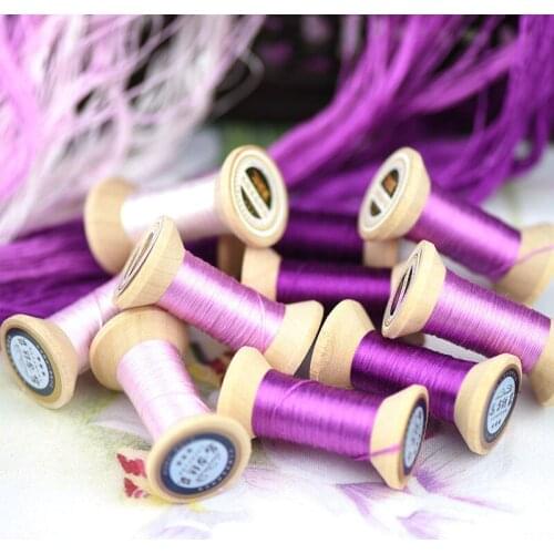 20m Purple Suzhou DIY Common Color Silk Line Branch Manual Spiraea Wholesale Embroidery thread