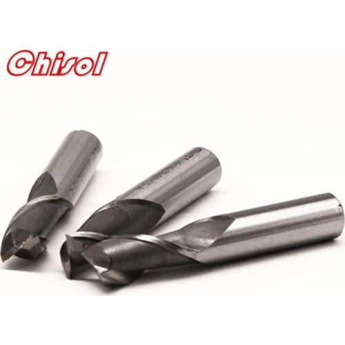 5pcs/lots HSS Slot Drilling Straight Shank Keyway Cutter Tools 2 Edge Key Slot Drill End Mill 1 2 3 5 6 8 10 12 16 18 20 24 25mm