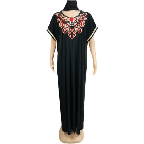 Black Women Abaya 2021 Fashion Clothing African Dresses For Women Dashiki Long Maxi Dress Summer Autumn Dress African Wear