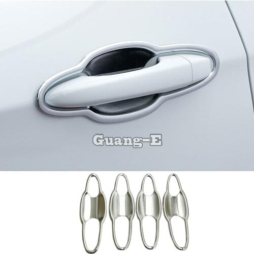 For Jeep Compass 2017 2018 2019 2020 Car Styling Body Cover Detector Trim ABS Chrome External Door Bowl Stick Lamp Frame