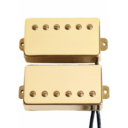 Donlis Free Ivory rings Gold brass cover Ceramic magnet lp guitar pickups humbucker electric guitar pickups guitarra