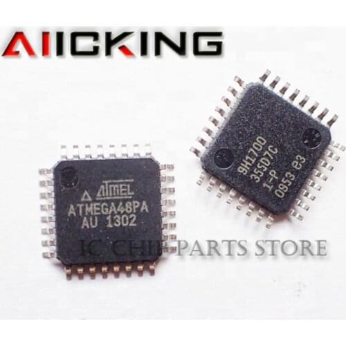 ATMEGA48PA-AU 5pcs/lot Free shipping ATMEGA48PA-AU QFP32 ATMEL ATMEGA48PA TQFP32 Programmable Flash Original brand new in stock