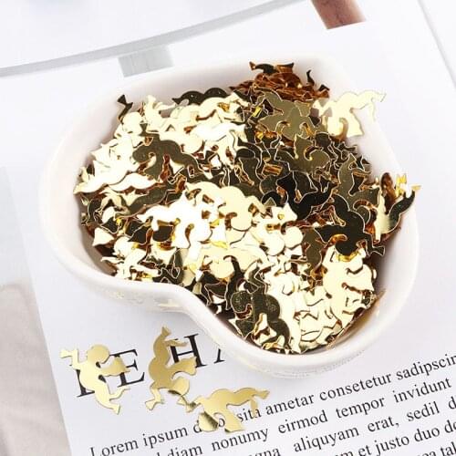 Halloween Golden White Angel Sequins PVC Beads DIY Clothing Accessories 10g One Pack