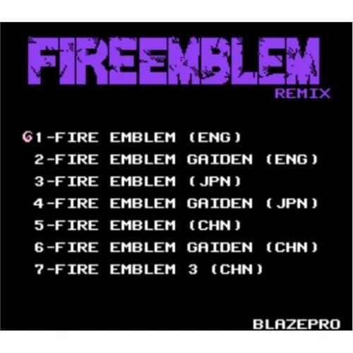 Fire Emblem Remix 7 in 1 Game Cartridge for NES Console