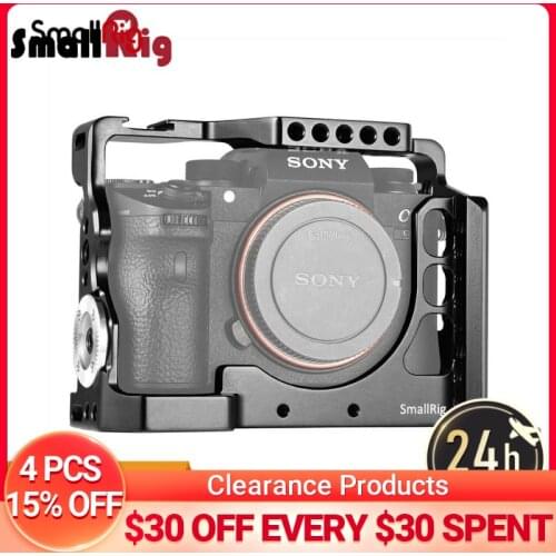 SmallRig Camera Cage For Sony a9 With Nato Rail Cold Shoe Mount + Arri Rosette Rig Kit-2013