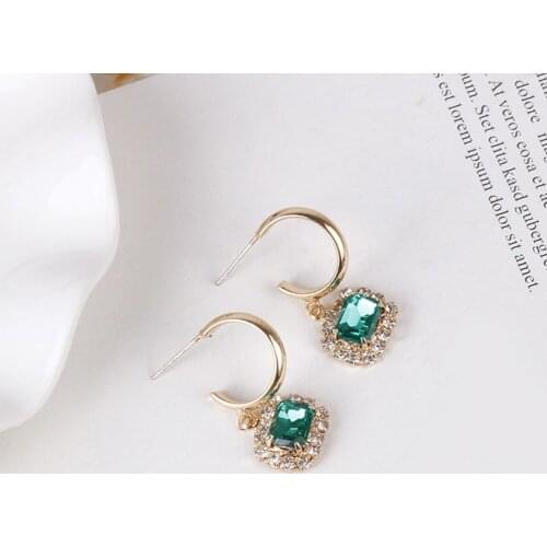 Statement Black Drop Earrings Dangle Hanging Earring Fashion Korean Style Retro Crystal Tassel Long Earrings Women Jewelry Gift