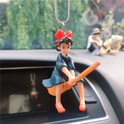 Cute Anime Car Decoration Pendant Magical Girl Flying Pendant Car Rearview Mirror Pendant Car Interior Decoration Accessories