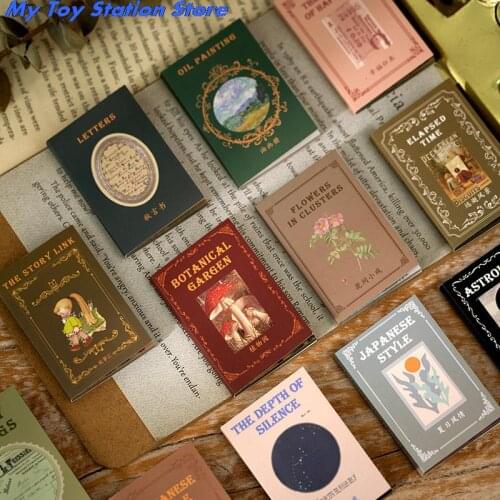 50pcs/lot Botanical garden Letter Mini book Material Paper Junk Journal Planner Scrapbooking Vintage Decorative DIY Craft Paper