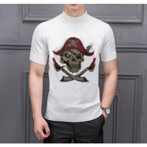 Classic Mens Rhinestones Sweaters O-Neck Pullovers Autumn Winter Tops High Quality Hot drill Clothes S-2XL 2 Colors Jumpers