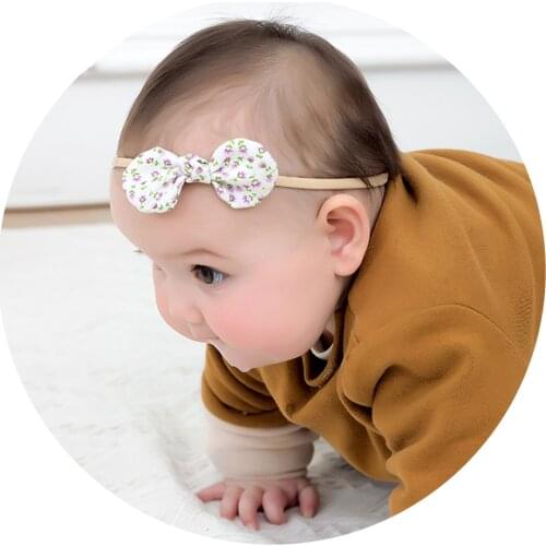 Print Floral Nylon Headband /Hair Clips For Girls Flower Headwear Hairpins Hairbands Birthday Gifts Baby Girl Hair Accessories