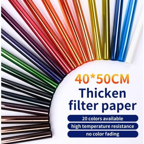 Professional 100*100cm Paper Gels Color Filter for Stage Lighting Redhead Light