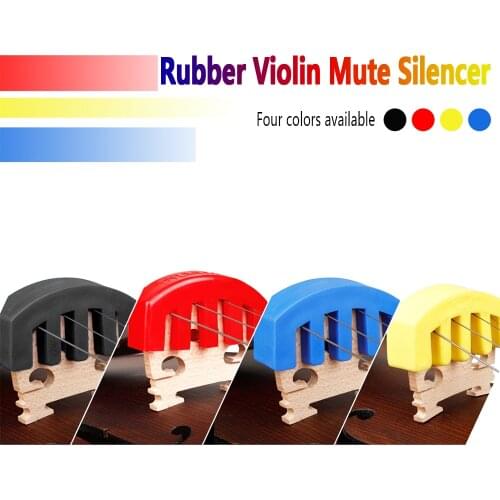 Professional Violin Mute Rubber Five-Prong Silent Silencer Fiddle Violin Practice Accessories Musical Instrument Mute 4 Colors