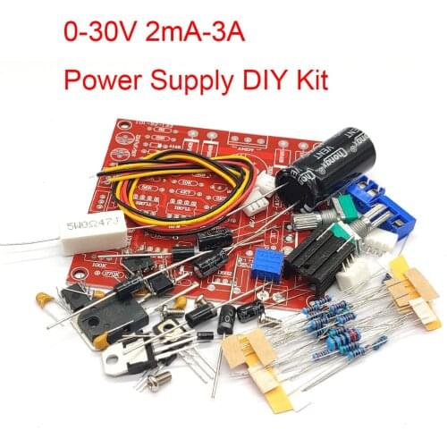 0-30V 2mA-3A DC Regulated Power Supply DIY Kit Continuously Adjustable Current Limiting Protection Voltage Regulator Set