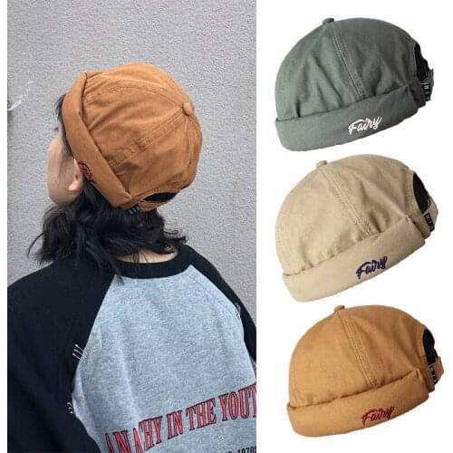 New Fashion Man Hooligan hat hip hop inch head hat Spring And Summer Canvas Beanies Cap For Women