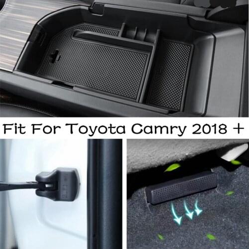 Lapetus Inner Door Lock + Stop Rust Waterproof Protection Cover Plastic Accessories Interior Fit For Toyota Camry 2018 - 2021
