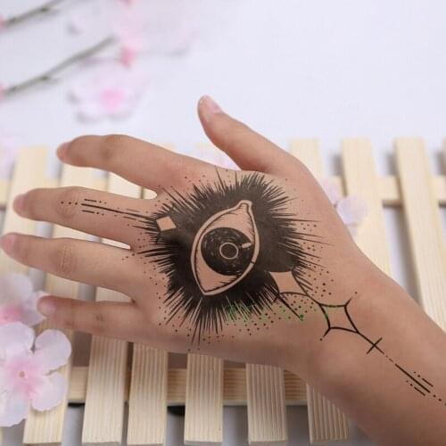 Waterproof Temporary Tattoo Sticker Eye Fake Tatto Flash Tatoo hand foot shoulder back neck tatouage for Girl Men Women femme