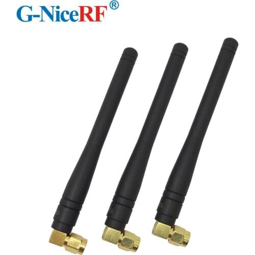 2PCS/Lot SW433-WT100 10CM Length 3.0dBi Gain 433MHz Elbow Rod Antenna For 433MHz Wireless Module