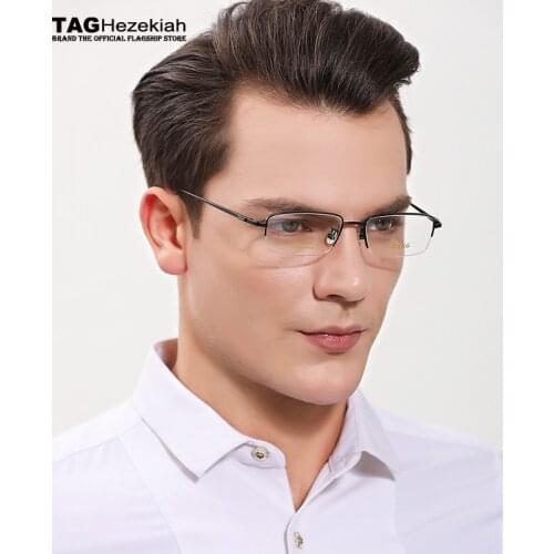 2019 Eyeglasses woman TAG brand Business titanium glasses frame men vintage spectacle frame prescription myopia computer Nerd