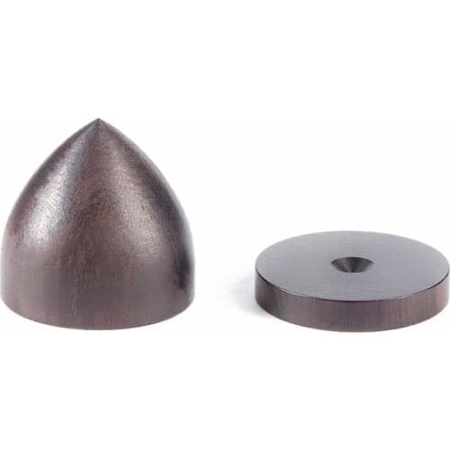 23mmx22mm Ebony Speaker Spike Amplifier Damping Isolation Base Feet Stand Nail