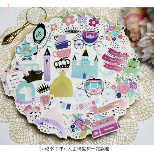 34pcs 3 series Stickers Scrapbooking Happy Planner/Card Making/Journaling Project P3