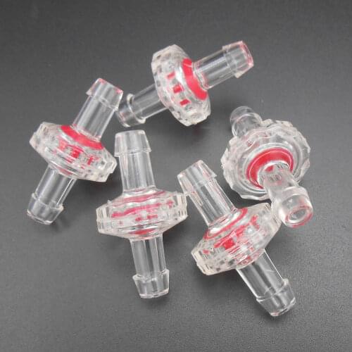 5PCS HQ 7MM Equal-Diameter Stop Valve Anti-backflow M7 Check Valve For Silicone Hose Aquarium Tank For 6mm 7mm 8mm Tube *FD872X5