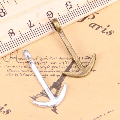 16pcs Charms double sided anchor sea 30x18mm Antique Pendants,Vintage Tibetan Silver Jewelry,DIY for bracelet necklace
