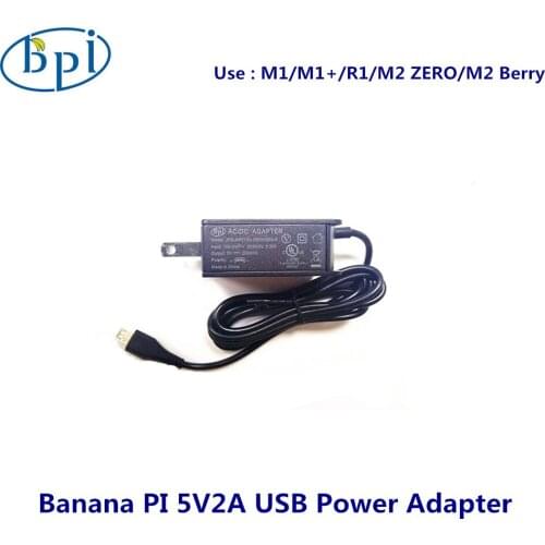 Banana PI M1/M1+/R1/ZERO 5V2A USB US/EU Power Adapter