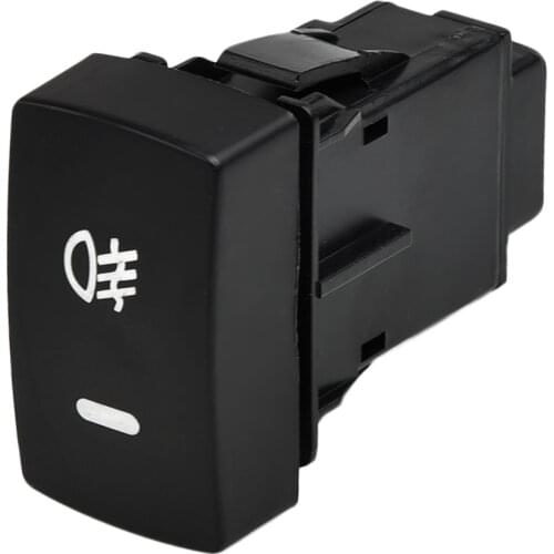 Black Plastic Shell 5Pin Push Button Car Fog Light Switch for Honda FIT CI/VIC C2