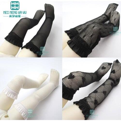 Fashion long tube lace socks, hole socks BJD accessories for 1/6 1/4 1/3 BJD DD SD MOSD Doll