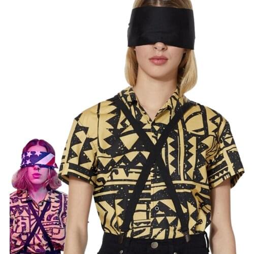 Girls Women Stranger Things 3 Eleven Cosplay Costume EL Cosplay Shirt Halloween Carnival Party Props