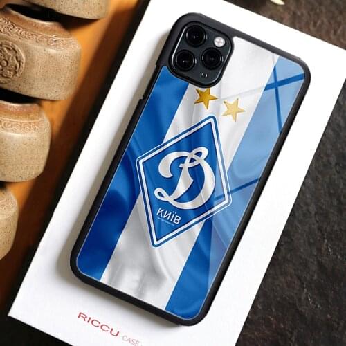FC Dynamo Kyiv Footba Phone Case Rubber For IPhone 12 11 Pro Max XS 8 7 6 6S Plus X 5S SE 2020 XR 12Mini Case