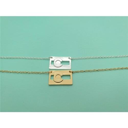 Colorado Flag Bracelets Simple USA State CO Flag Bracelet US America State Charm Chain Bracelets for Women Ladies Souvenir Gifts