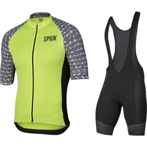 Spiukful Cycling Jersey Set Men Bike Clothing Summer Short Sleeve Conjunto Masculino Mtb Bib Shorts Ropa Maillot Ciclismo Hombre