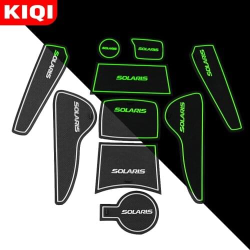 Car Gate Slot Pad Mats Fit for Hyundai Solaris 2011 - 2016 Accessories Auto Door Groove Interior Non-slip Mats Dust Mat