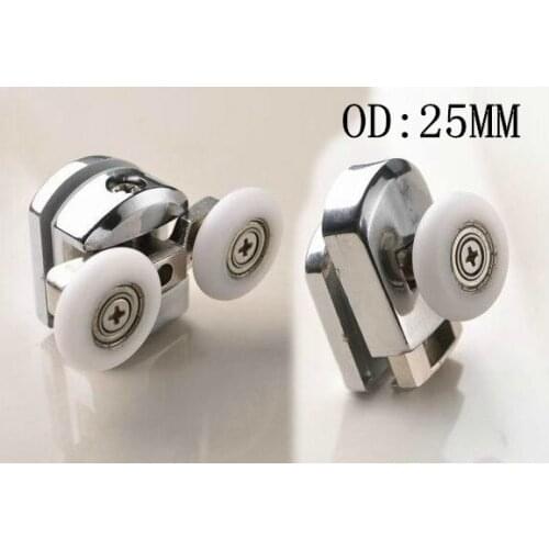Circular arc shower room pulley shower room spring bathroom dual adjustable wheel double bowline OD:25MM