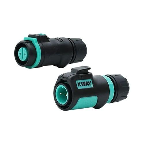 KWAY K12 Industrial Waterproof M12 Connector 2pin 3pin 4pin 5pin 6pin 7pin 8 Pin Outdoor Cable/PCB Panel Socket IP68 Connectors