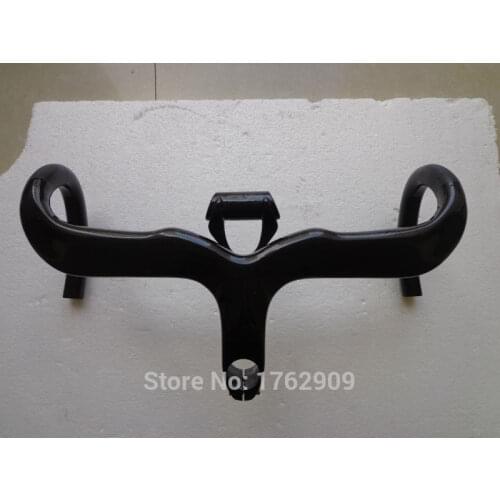 2018 Newest light Road bicycle 3K full carbon fibre bike handlebar and stem integratived with computer stent parts Free shipping