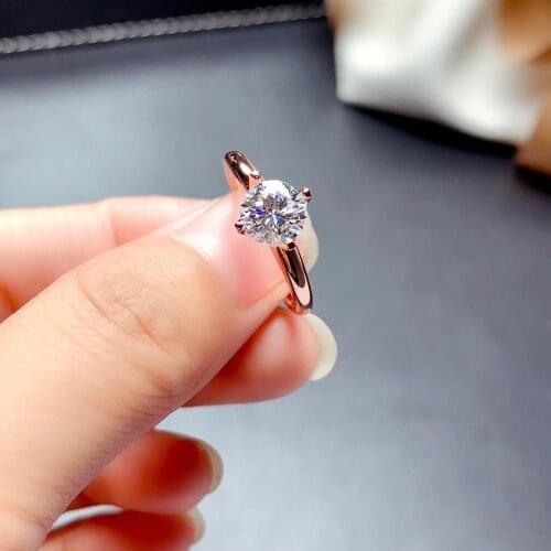 2020 new crackling moissanite gemstone ring for women jewelry engagement ring for wedding 925 silver ring birthday gift love