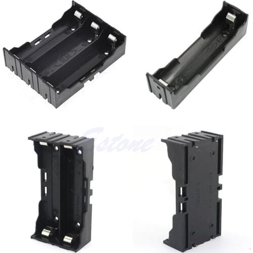 1Pc Plastic Battery Case Holder Storage Box For 18650 Rechargeable Battery 1slot/ 2slots/ 3 slots 3.7V DIY