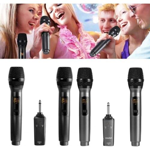 Portable Handheld Stage U-segment FM Dynamic Microphone Wireless KTV Accessory микрофон