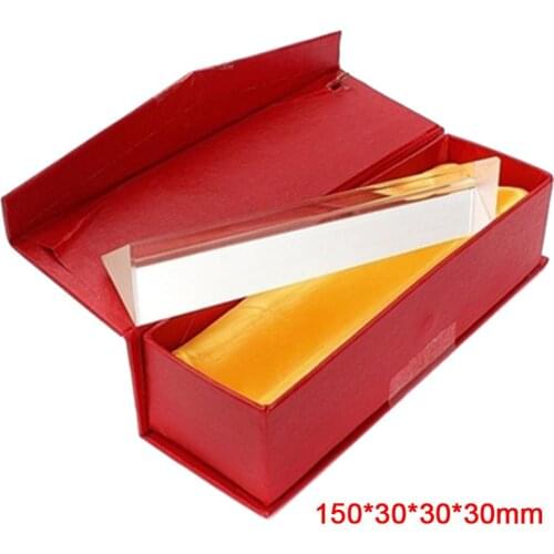 150x30x30x30mm Triangular Prism Optical Prisms Glass Physics Teaching Refracted Light Spectrum Children Students Present