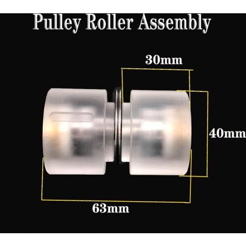 Plastic Seat Pulley Roller Complete Assembly 206 (OD40*L63mm) for Wire Cut EDM Machine