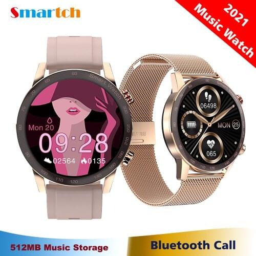 Women Man AK25 Smart Watch Clock Bluetooth Call MP3 Player 1.28 Inch HD Full Touch IP68 Waterproof Fitness Tracker Clock Music M