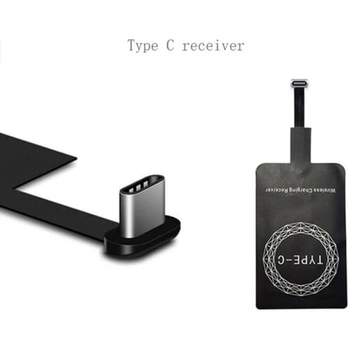 Ultra Thin Universal Qi Wireless Charger Receiver Module Adapter Micro usb Type C for Samsung for Xiaomi for Huawei for iPhone