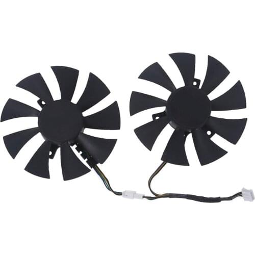 T3LB 2Pcs 87mm/3.43in GA91S2H VGA Fan for GTX960 1070 Bore Diameter 40mm Radiator Graphics Card Cooling Fan 4Pin 12V 0.35A