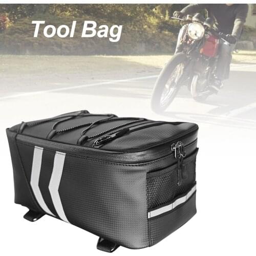 Waterproof Motorcycle Tail Bag Multifunction Motorcycle Rear Seat Bag High Capacity Motorcycle Rider Backpack Rear Carrier Bag