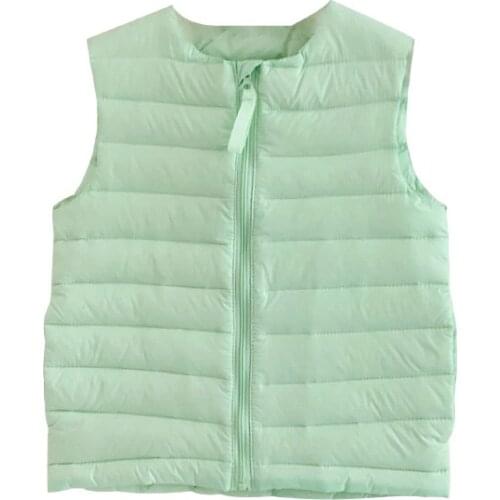 2020 New 90% Duck Down Vest Lightweight Windproof Warm Waistcoat Winter Girls Boys Childrens Clothing